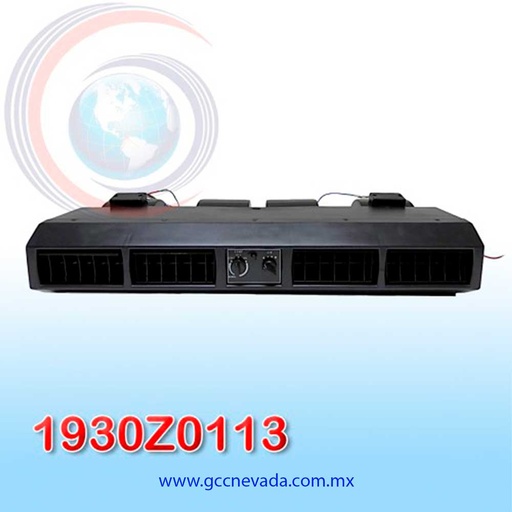 [1930Z0113] EVAPORADOR UNIV 4 REJILLAS CONCORD 12V (NEGRO) ASIA