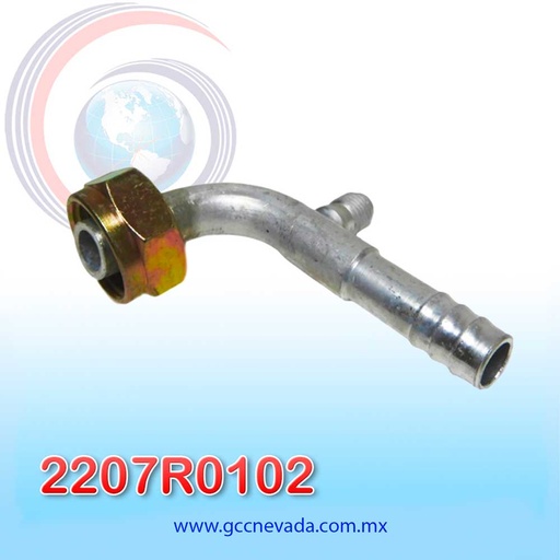[2207R0102] FITTING UNIVERSAL YORK # 10 (1/2") T/ACERO C/CARGADOR NEVADA (PAQ 10) ASIA