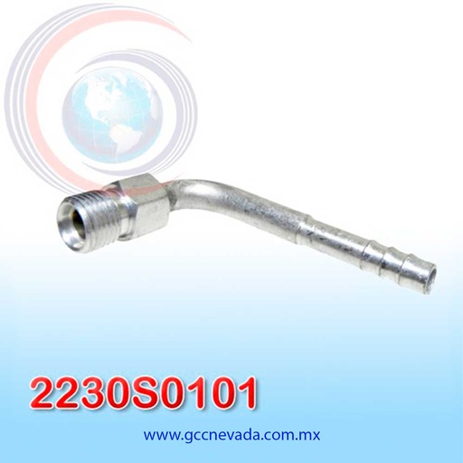 [2230S0101] FITTING UNIVERSAL INSERT # 06 (5/16") 90º R/ALUM NEVADA (PAQ 10) ASIA
