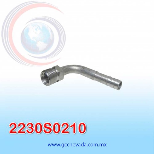 [2230S0210] FITTING UNIVERSAL INSERT # 08 (13/32") 90º R/ALUM NEVADA (PAQ 10 ASIA