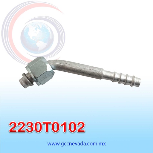 [2230T0102] FITTING UNIVERSAL ORING #6 (5/16") 45° T/ACERO (PAQ 10) IMP