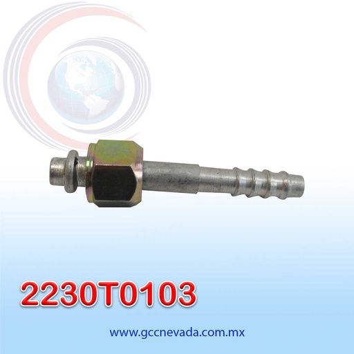 [2230T0103] FITTING UNIVERSAL ORING 06 (5/16") RECTO T/ACERO (PAQ 10) IMP