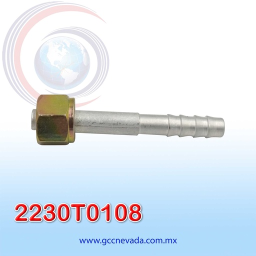 [2230T0108] FITTING UNIVERSAL ORING # 06 (5/16") RECTO T/ACERO (PAQ 10) ASIA