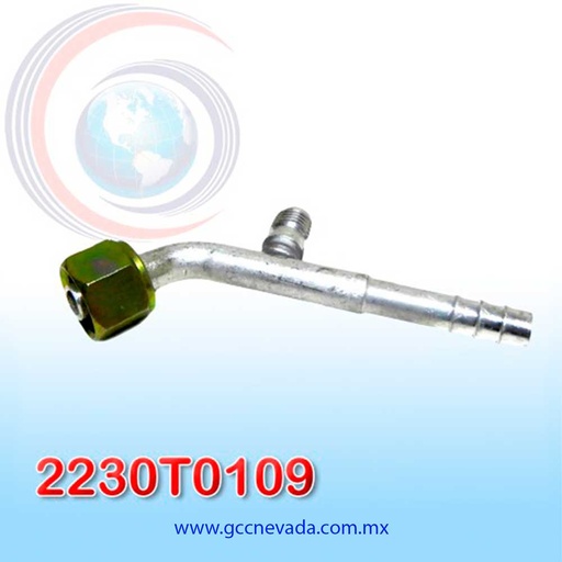 [2230T0109] FITTING UNIVERSAL ORING # 06 (5/16") 45º C/CARGADOR T/ACERO NEVADA ( PAQ 10) ASIA