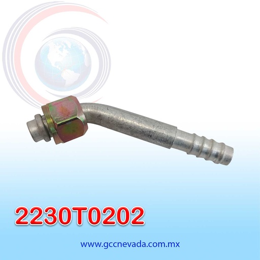 [2230T0202] FITTING UNIVERSAL ORING # 08 (13/32) 45° T/ACERO ( PAQ 10) IMP