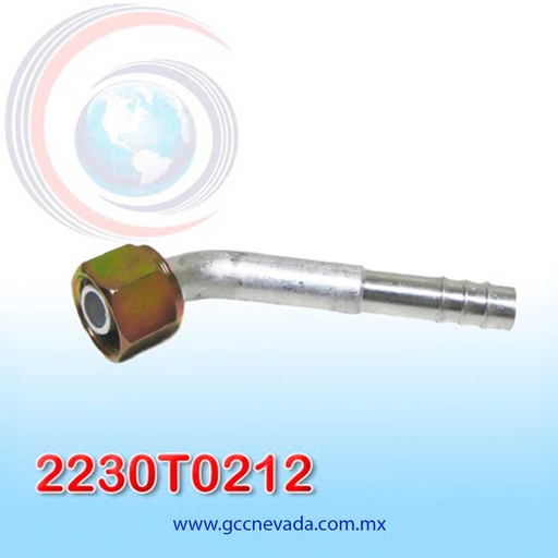[2230T0212] FITTING UNIVERSAL ORING # 08 (13/32") 45º T/ACERO NEVADA (PAQ 10) ASIA