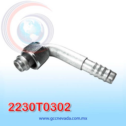 [2230T0302] FITTING UNIVERSAL ORING # 10 (1/2") 90° T/ACERO IMP