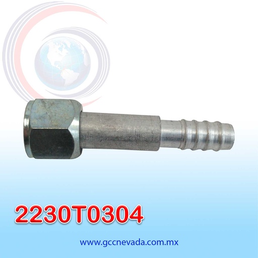 [2230T0304] FITTING UNIVERSAL ORING # 10 (1/2") RECTO T/ACERO (PAQ 10) IMP