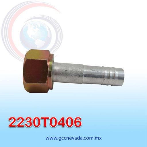 [2230T0406] FITTING UNIVERSAL ORING # 12 (5/8") RECTO T/ACERO NEVADA (PAQ 10 ) ASIA