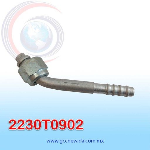 [2230T0902] FITTING UNIVERSAL O-RING # 06 (5/16") 45º R/MILIMETRICA ACERO IMP