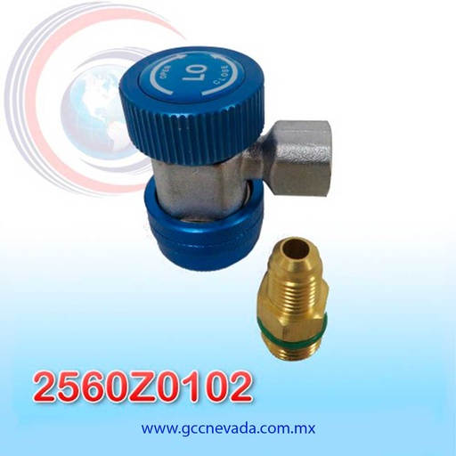 [2560Z0102] ADAPTADOR UNIV CARGA BAJA R-134-A C/UNION NEVADA ASIA