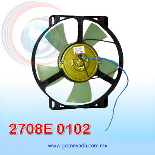 [2708E 0102] MOTOR ELECTRO VENTILADOR GM CHEVETTE 5 ASPAS 12V NEVADA ASIA