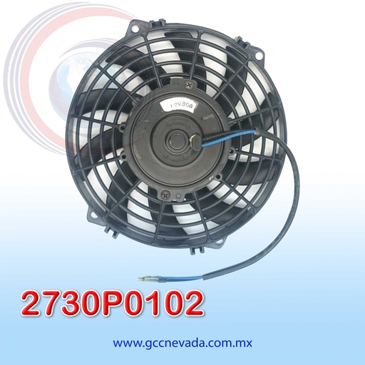 [2730P0102] MOTOR ELECTRO VENTILADOR UNIV 09" S HELICOIDAL 80W 12V NEVADA ASIA