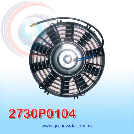 [2730P0104] MOTOR ELECTRO VENTILADOR UNIV 09" L ASPA RECTA 80W 12V NEVADA ASIA