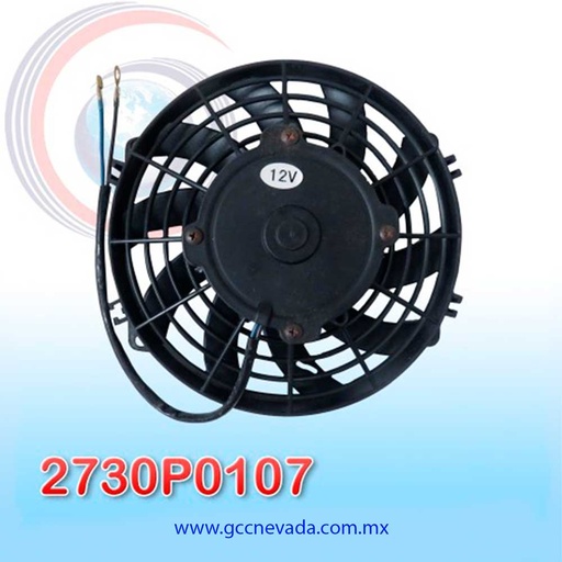 [2730P0107] MOTOR ELECTRO VENTILADOR UNIV 09" S HELICOIDAL 120W 12V 4 CARBONES NEVADA ASIA