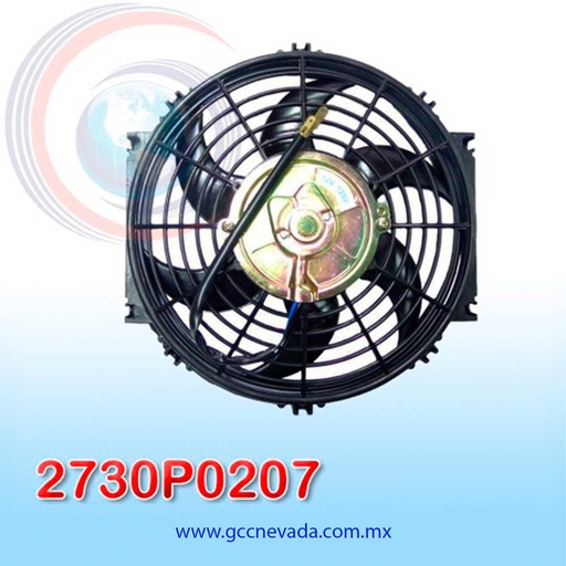 [2730P0207] MOTOR ELECTRO VENTILADOR UNIV 10" S HELICOIDAL 120W 12V NEVADA ASIA