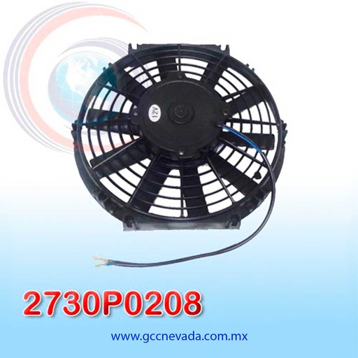 [2730P0208] MOTOR ELECTRO VENTILADOR UNIV 10" L ASPA RECTA 120W 12V 4 CARBONES NEVADA ASIA
