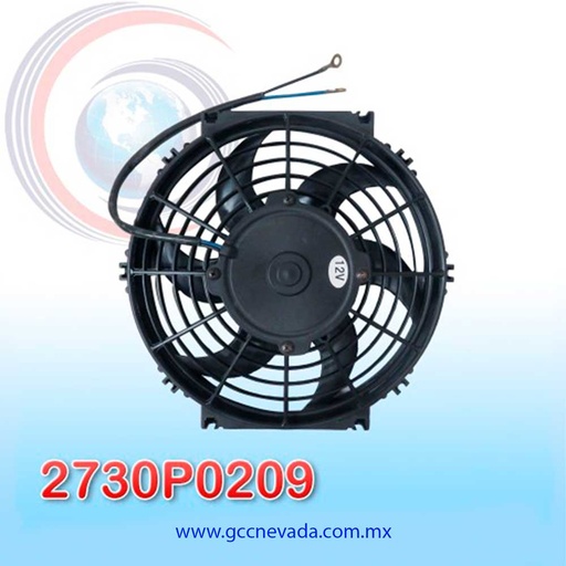 [2730P0209] MOTOR ELECTRO VENTILADOR UNIV 10" S HELICOIDAL 120W 12V 4 CARBONES NEVADA CHINA