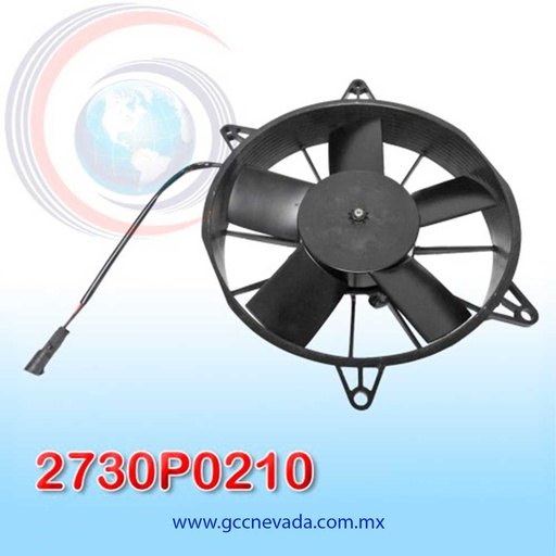 [2730P0210] MOTOR ELECTRO VENTILADOR UNIVERSAL 10" L ASPA RECTA 12 V SPAL ITALIA