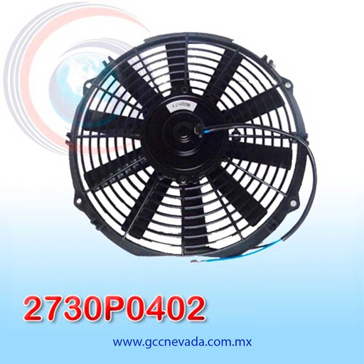 [2730P0402] MOTOR ELECTRO VENTILADOR UNIV 12" L ASPA RECTA 80W 12V NEVADA ASIA