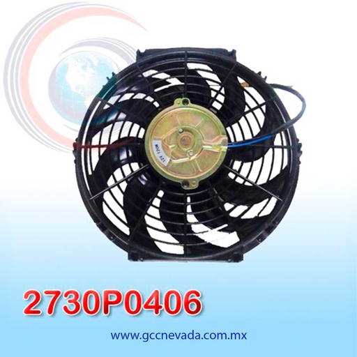 [2730P0406] MOTOR ELECTRO VENTILADOR UNIV 12" S HELICOIDAL 120W 12V NEVADA ASIA