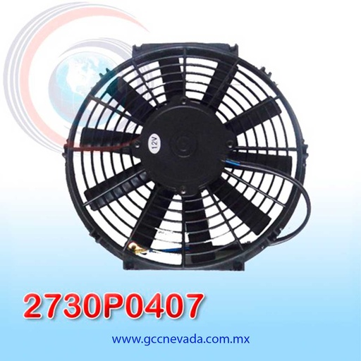 [2730P0407] MOTOR ELECTRO VENTILADOR UNIV 12" L ASPA RECTA 120W 12V 4 CARBONES NEVADA ASIA