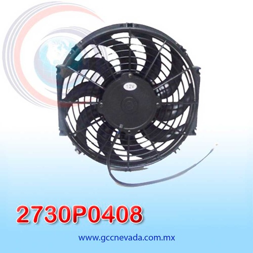 [2730P0408] MOTOR ELECTRO VENTILADOR UNIV 12" S HELICOIDAL 120W 12V 4 CARBONES NEVADA ASIA