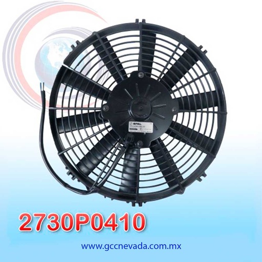 [2730P0410] MOTOR ELECTRO VENTILADOR UNIVERSAL 12" ASPA RECTA 12V SPAL ITALIA
