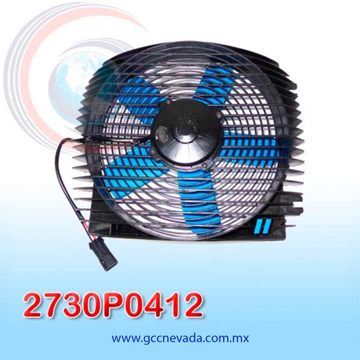 [2730P0412] MOTOR ELECTRO VENTILADOR UNIVERSAL 12" 5 ASPAS 12V C/COBERTOR SPAL ITALIA