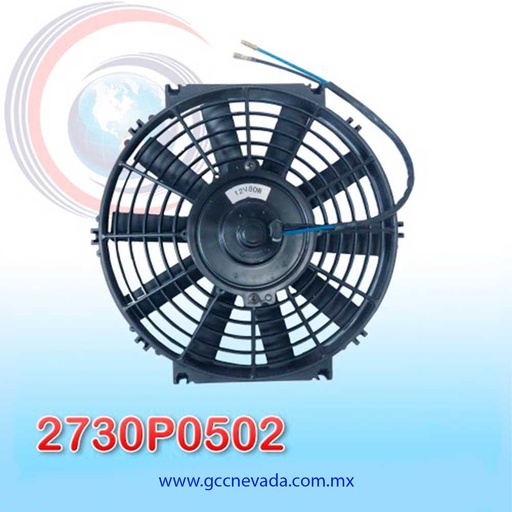 [2730P0502] MOTOR ELECTRO VENTILADOR UNIV 13" L ASPA RECTA 80W 12V NEVADA ASIA
