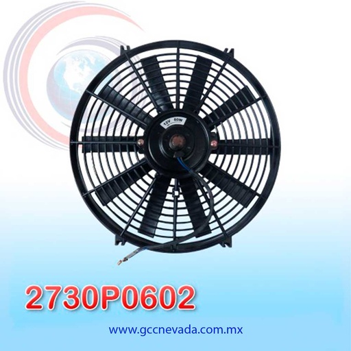 [2730P0602] MOTOR ELECTRO VENTILADOR UNIV 14" L ASPA RECTA 80W 12V NEVADA CHINA