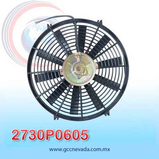 [2730P0605] MOTOR ELECTRO VENTILADOR UNIV 14" L ASPA RECTA 120W 12V NEVADA ASIA