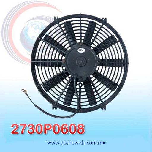 [2730P0608] MOTOR ELECTRO VENTILADOR UNIV 14" L ASPA RECTA 120W 12V 4 CARBONES NEVADA ASIA
