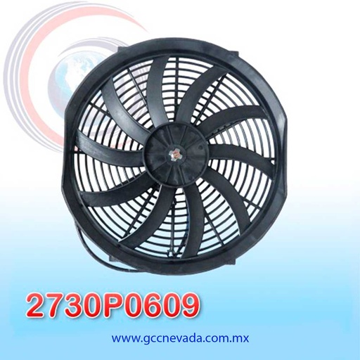 [2730P0609] MOTOR ELECTRO VENTILADOR UNIV 14" S HELICOIDAL 120W 12V 4 CARBONES NEVADA ASIA