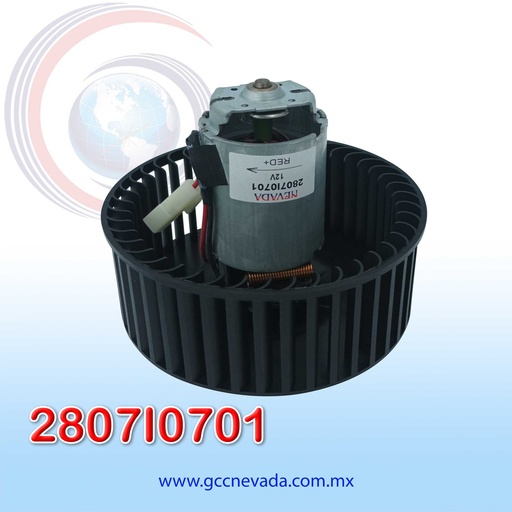 [2807I0701] BLOWER MOTOR FORD FIESTA AÑO 04/06 CW GIRO IZQUIERDO C/T NEVADA ASIA