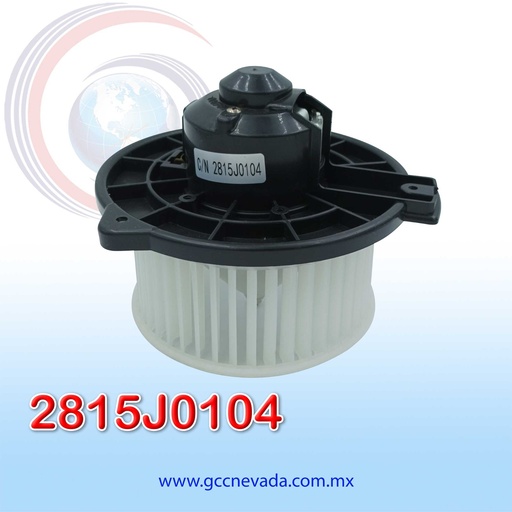 [2815J0104] BLOWER MOTOR NISSAN URVAN AÑO 2015 CWW GIRO DERECHO 12V C/T NEVADA ASIA