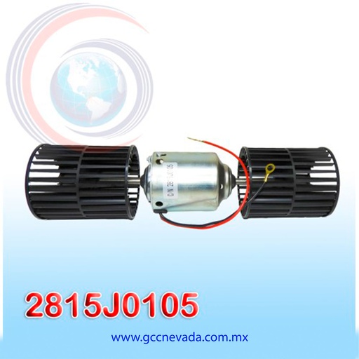 [2815J0105] BLOWER MOTOR NISSAN URVAN AÑO 02/11 2 EJES CWW GIRO DERECHO 12V C/T NEVADA ASIA