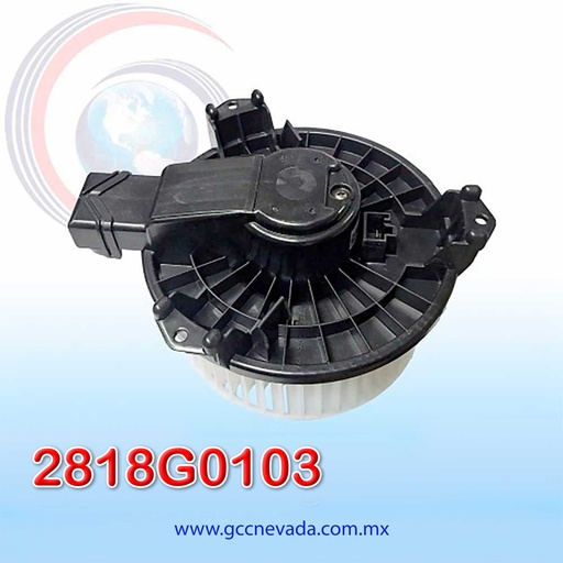 [2818G0103] BLOWER MOTOR TOYOTA HILUX / HIACE VIGO AÑO 08/12 CAT CWW GIRO DERECHO 12V C/T NEVADA ASIA