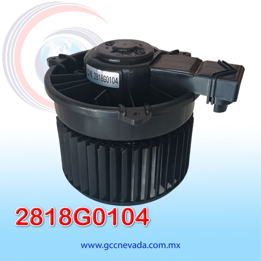 [2818G0104] BLOWER MOTOR TOYOTA HILUX AÑO 05/10 / FORTUNER 06/13 CW GIRO IZQUIERDO 12V C/T NEVADA ASIA