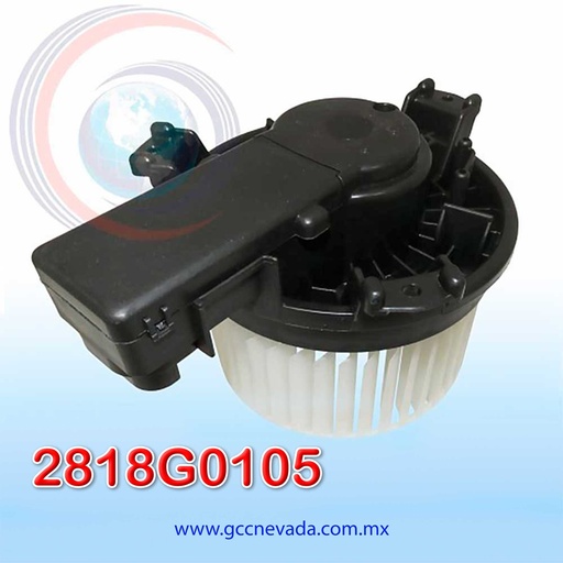 [2818G0105] BLOWER MOTOR TOYOTA HILUX AÑO 2016 CW GIRO IZQUIERDO 12V C/T NEVADA ASIA