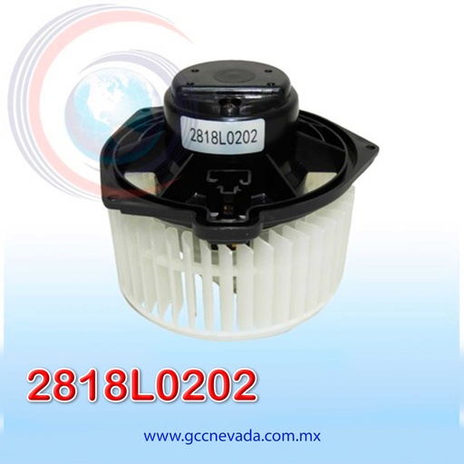 [2818L0202] BLOWER MOTOR TOYOTA HIACE AÑO 05/17 / COMMUTER CWW GIRO DERECHO 12V C/T TRASERO NEVADA ASIA