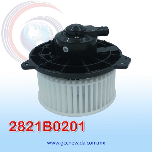 [2821B0201] BLOWER MOTOR MAZDA ALLEGRO / 323F AÑO 00/08 CW GIRO IZQUIERDO 12V C/T NEVADA ASIA