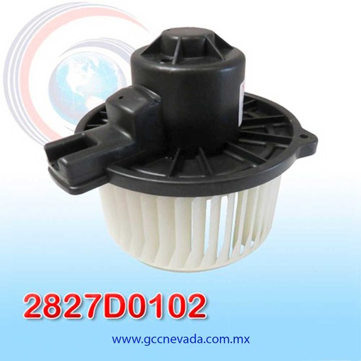 [2827D0102] BLOWER MOTOR KIA RIO AÑO 07/11 CW GIRO IZQUIERDO 12V C/T NEVADA ASIA
