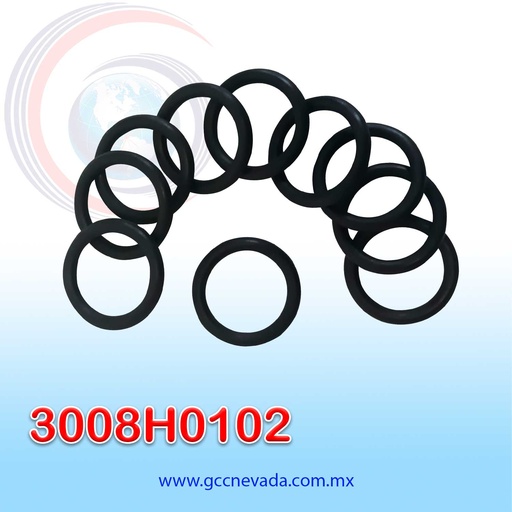 [3008H0102] O-RING GM V-5 AÑO 04/07 / A-6 / FORD FX-15 / FS-10 P/TAPA TRASERA R-134-A NEVADA ASIA