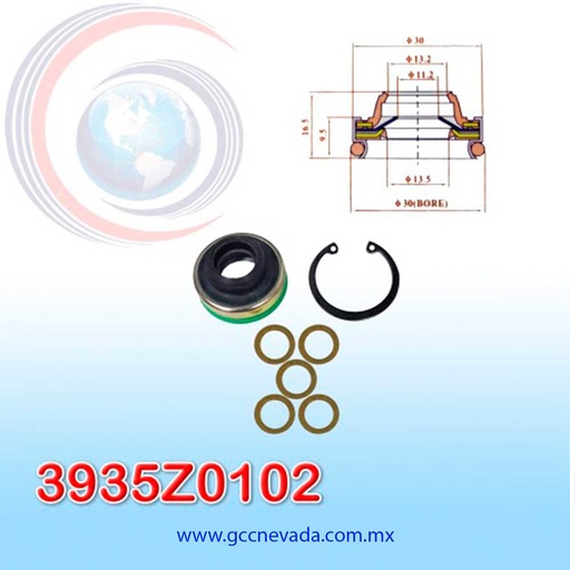 [3935Z0102] SELLO COMPRESOR NIPPOND 10PA15 / 10PA17 / 10PA20C NEVADA ASIA