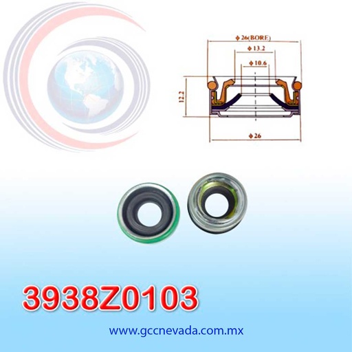 [3938Z0103] SELLO COMPRESOR 508 STD TEFLON NEVADA ASIA