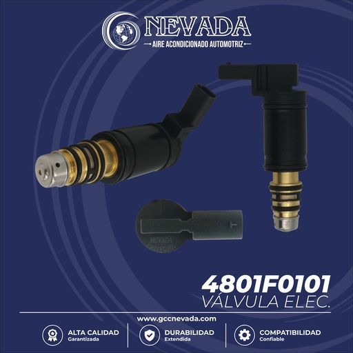 [4801F0101] VALVULA DE C/ELECT CHEVROLET / BUICK  / RAM  / GMC / FORD / LINCOLN / CADILLAC 7SAS17A 75MM NEVADA ASIA