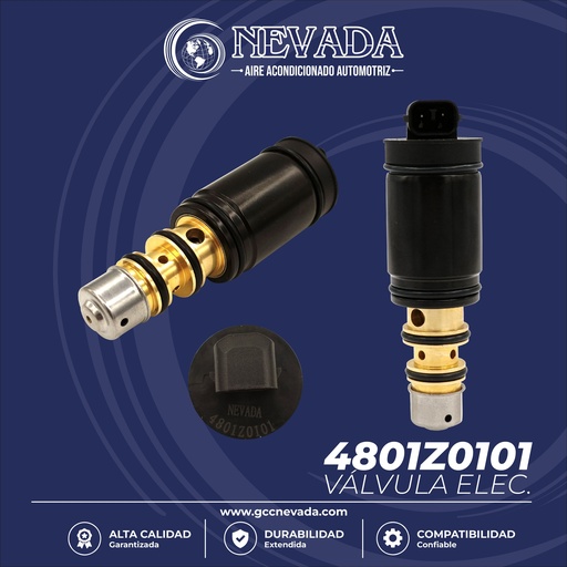 [4801Z0101] VALVULA DE C/ELECT BMW / VOLKSWAGEN / PORSCHE / MERCEDES BENZ / CHEVROLET / GMC / CHRYSLER / HONDA / INFINITI / LAND ROVER / NISSAN / SEAT 5SEU/6SEU/7SEU 83MM NEVADA ASIA