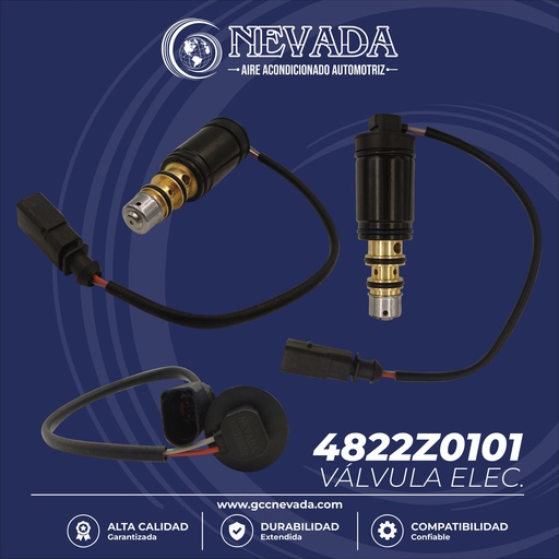 [4822Z0101] VALVULA DE C/ELECT AUDI / VW / SEAT 16SEU12C/14C/16C/7SEU16C/17C 83MM NEVADA ASIA
