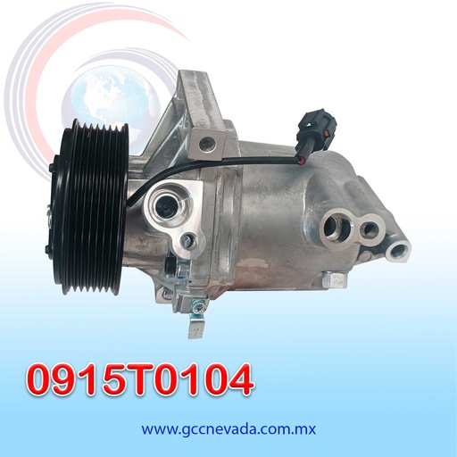 [0915T0104] COMPRESOR NISSAN VERSA AÑO 12/19 SCROLL 7PK 12V NEVADA ASIA